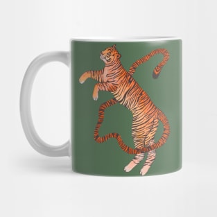 Orange Chinese beautiful tiger Mug